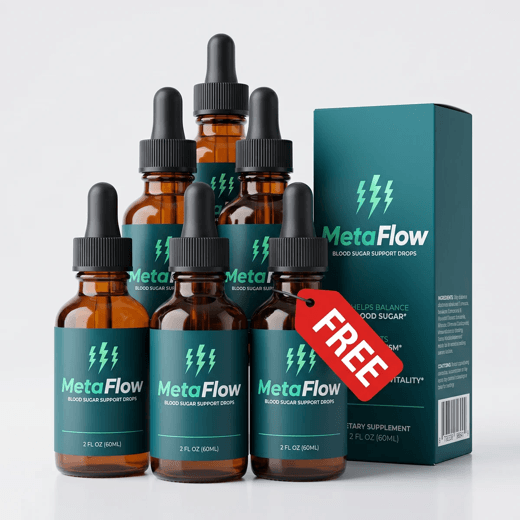 MetaFlow 6 bottle 180-day best value blood sugar supplement pack with free bottle